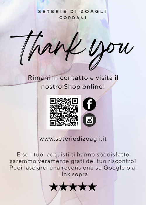 Buono Regalo Seterie di Zoagli Cordani