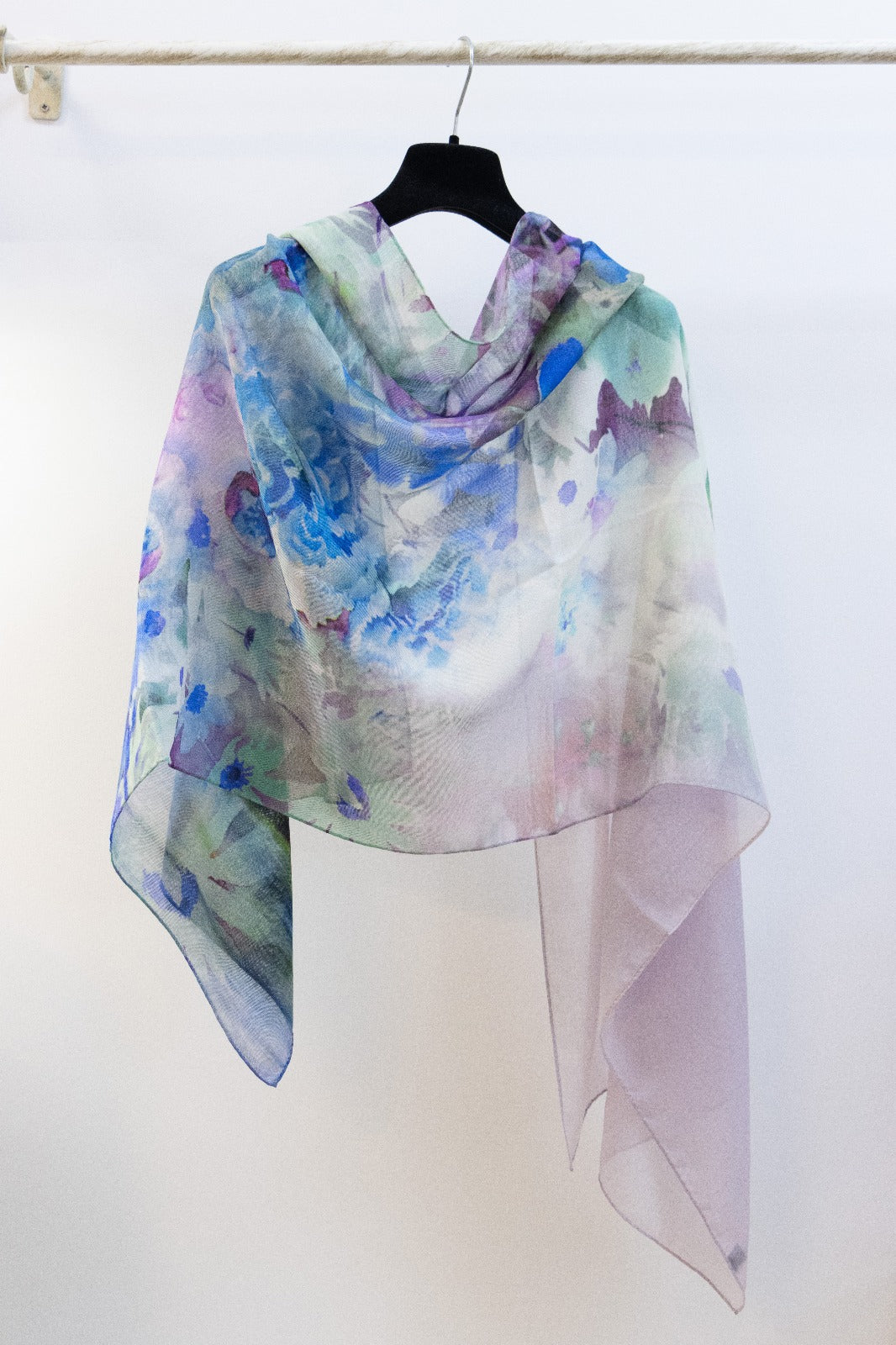 Pashmina Lana e Seta Floreale