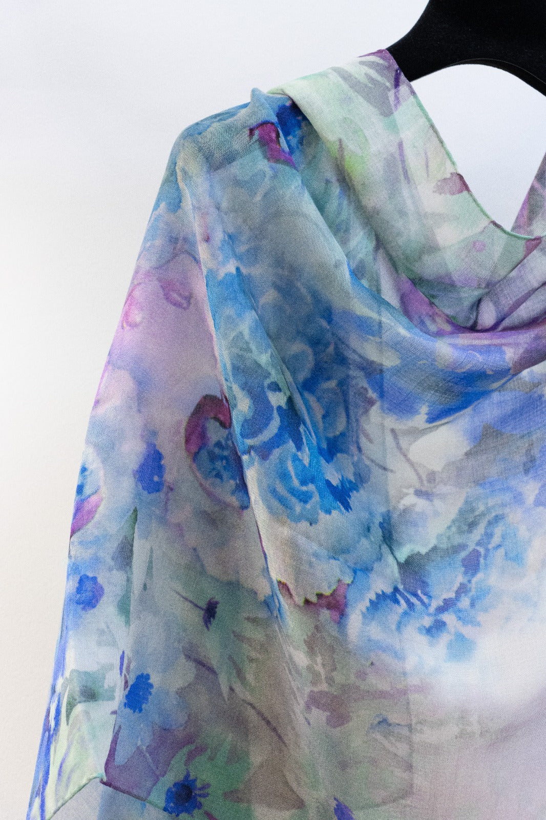 Pashmina Lana e Seta Floreale