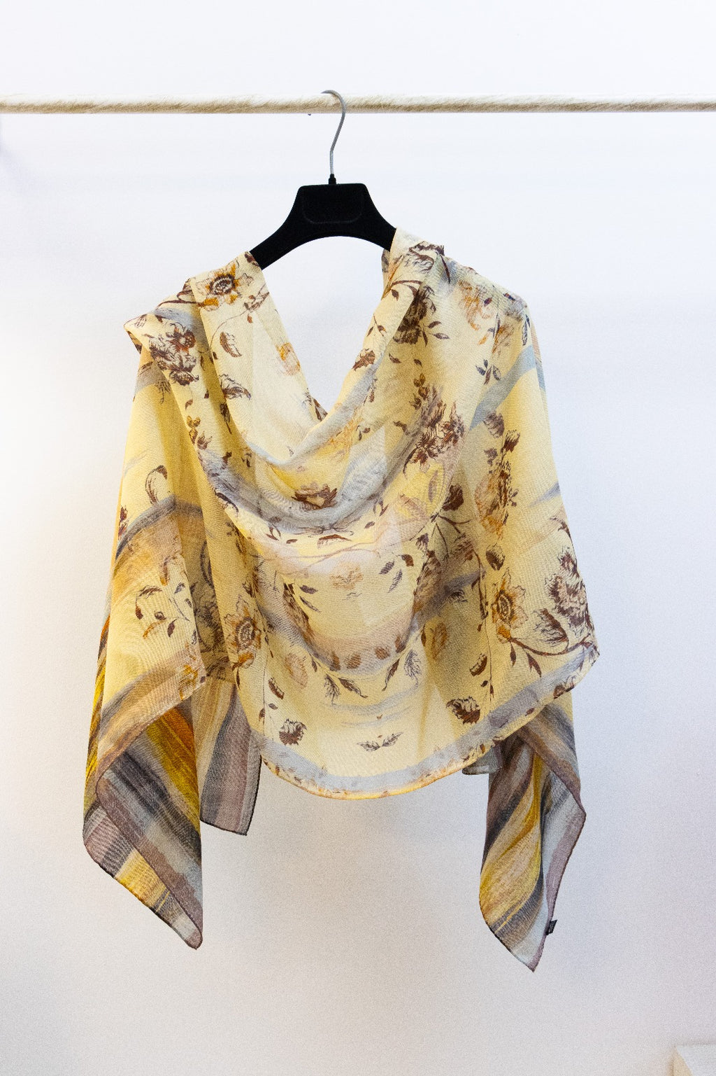 Pashmina Lana e Seta Floreale