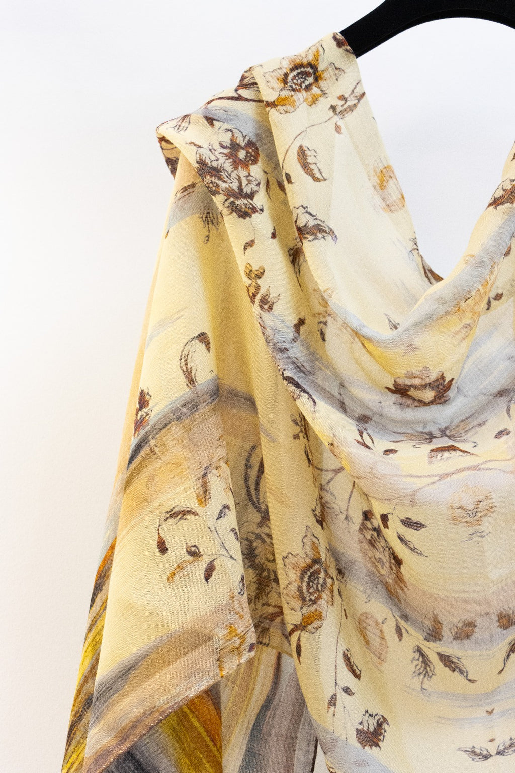 Pashmina Lana e Seta Floreale
