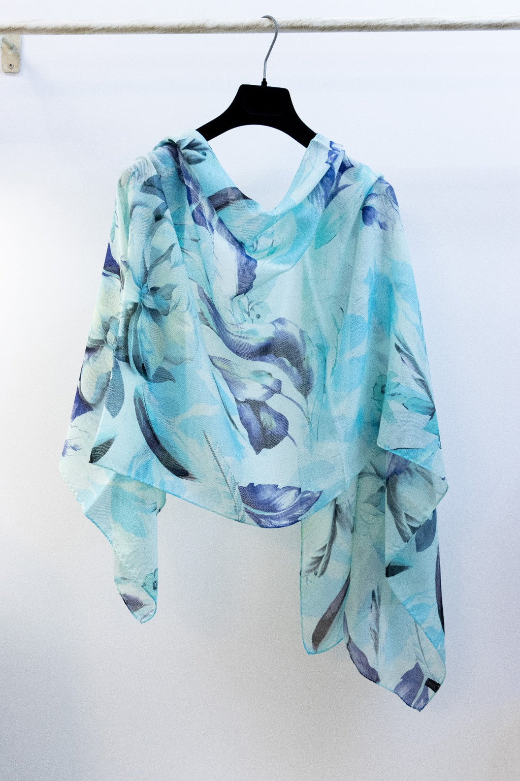 Pashmina Lana e Seta Floreale