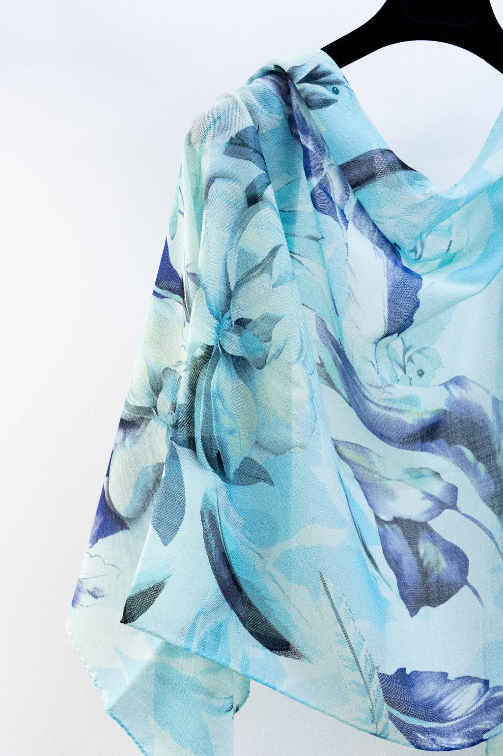 Pashmina Lana e Seta Floreale
