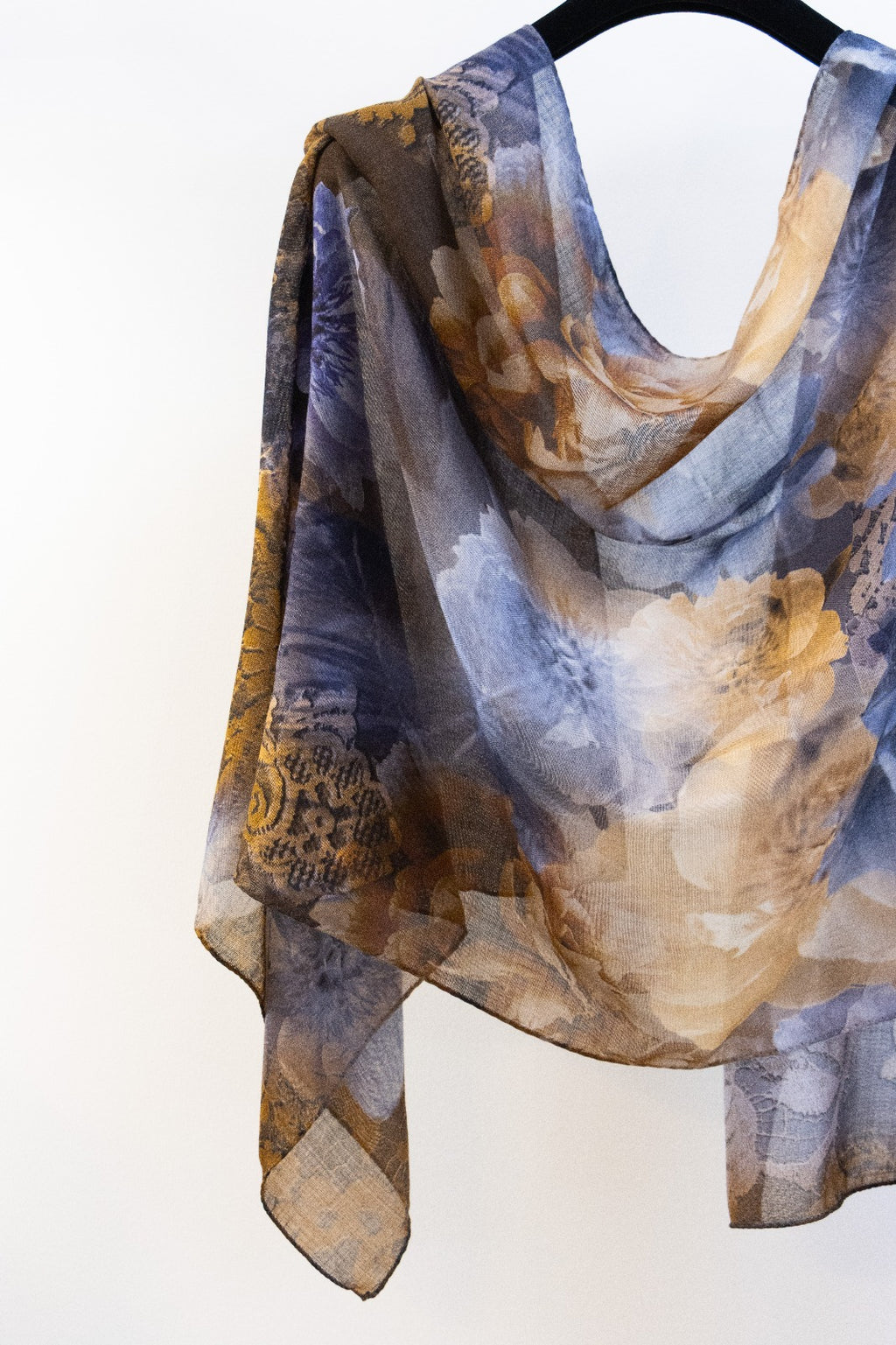 Pashmina Lana e Seta Floreale