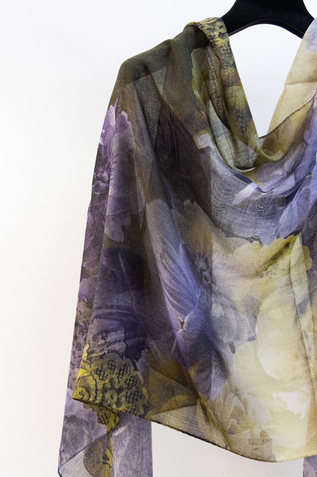 Pashmina Lana e Seta Floreale