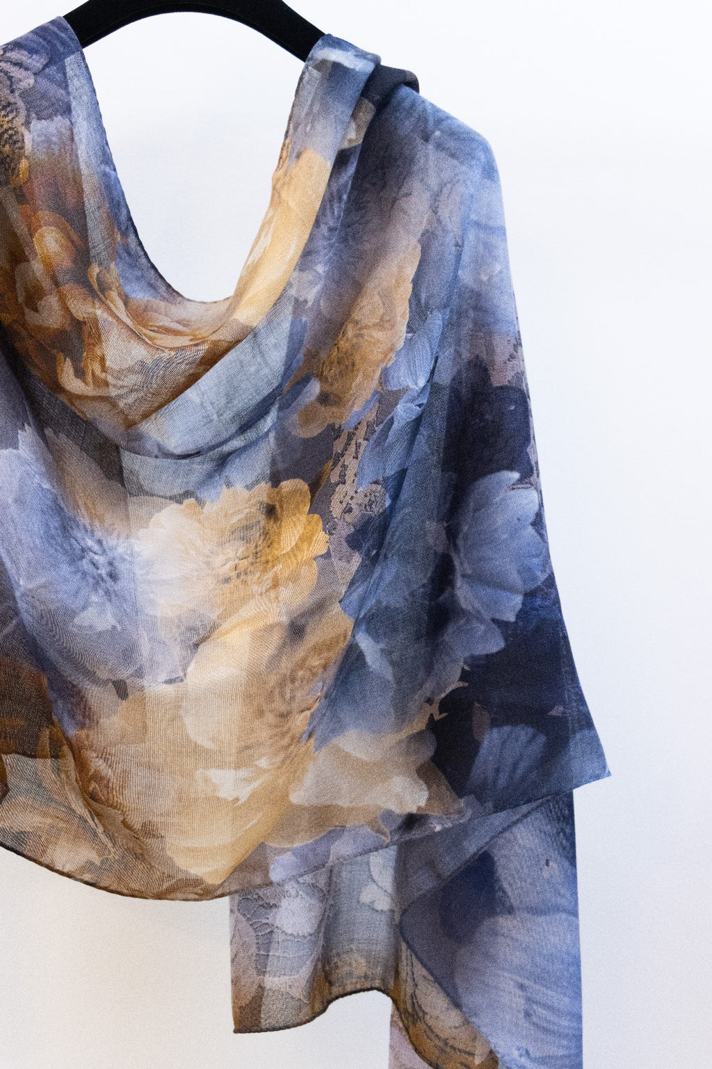 Pashmina Lana e Seta Floreale