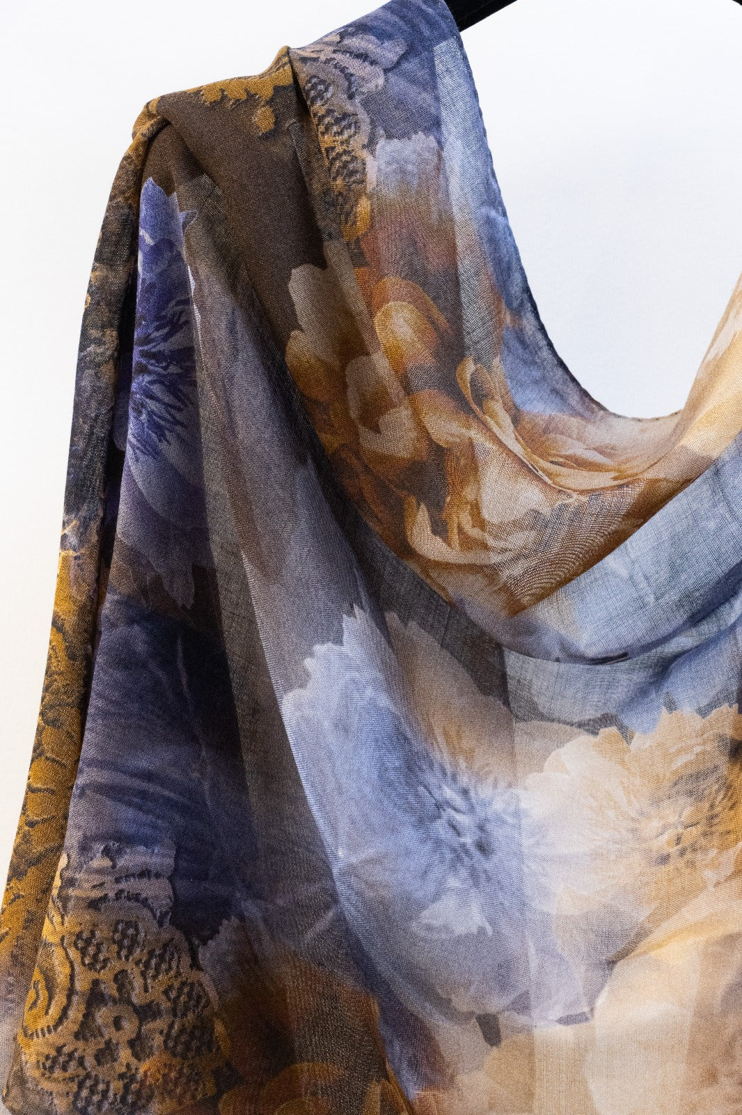 Pashmina Lana e Seta Floreale