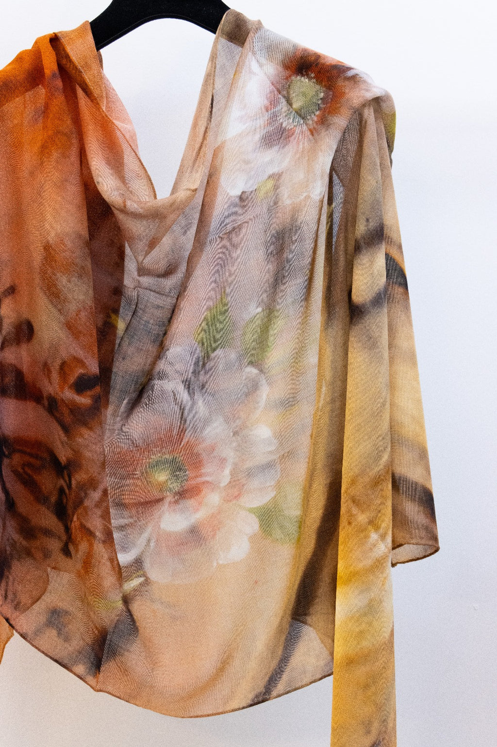 Pashmina Lana e Seta Floreale