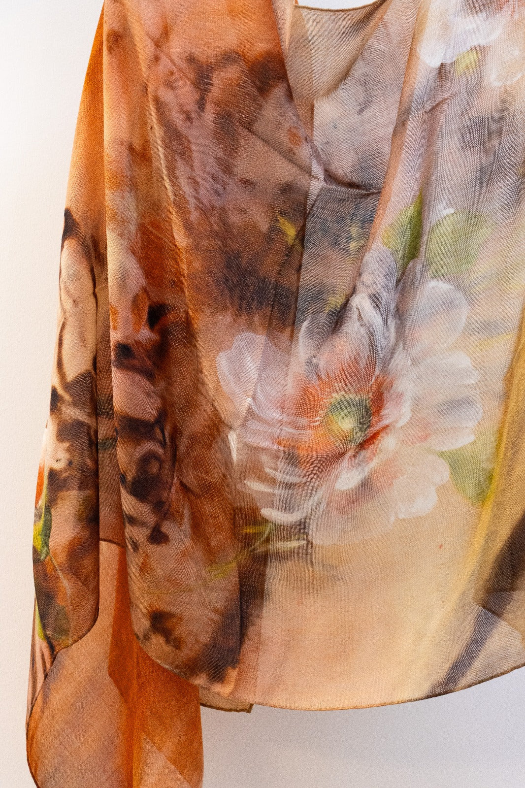 Pashmina Lana e Seta Floreale