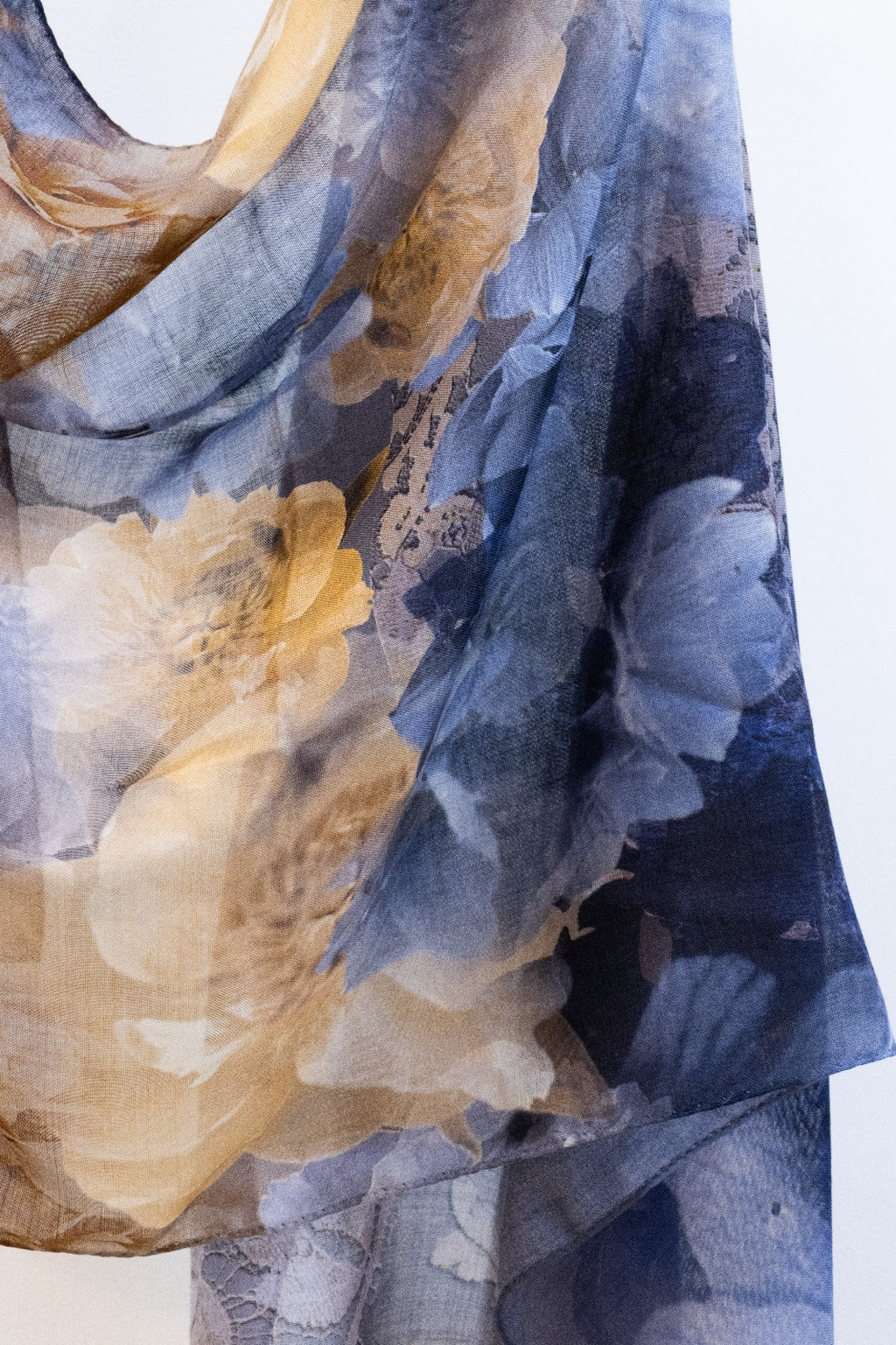Pashmina Lana e Seta Floreale