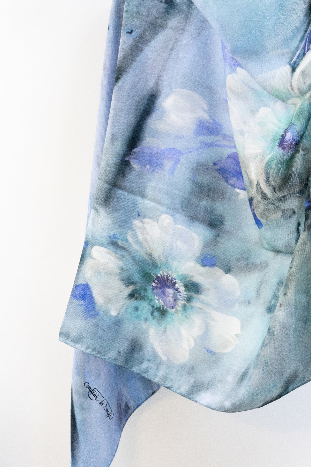 Pashmina Cachemire e Seta Fiori