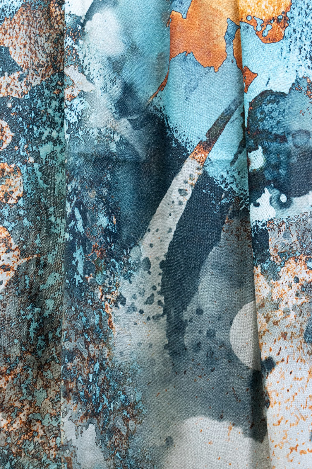 Pashmina Cachemire e Seta Petrolio
