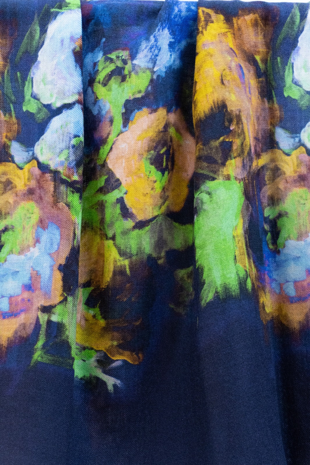 Pashmina Cachemire e Seta Blu