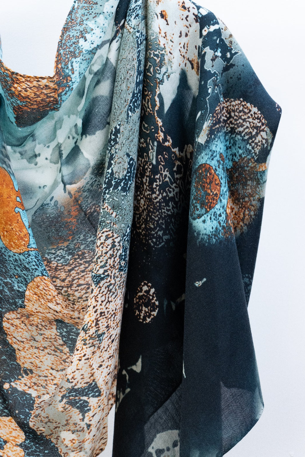 Pashmina Cachemire e Seta Petrolio