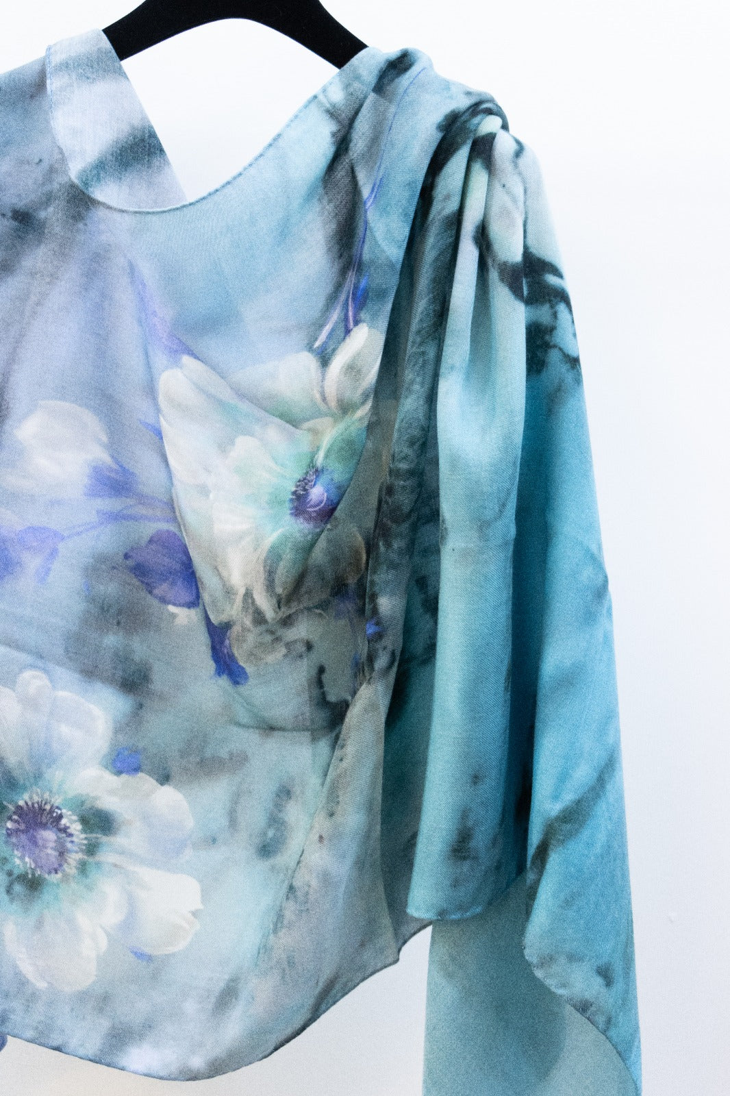 Pashmina Cachemire e Seta Fiori