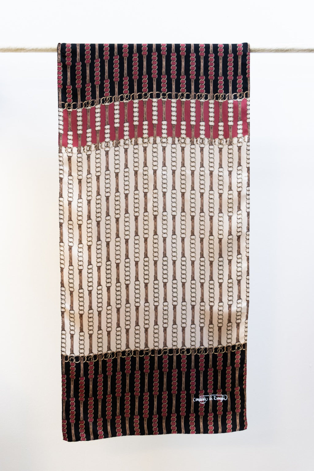 Sciarpa classica in Twill di Pura Seta