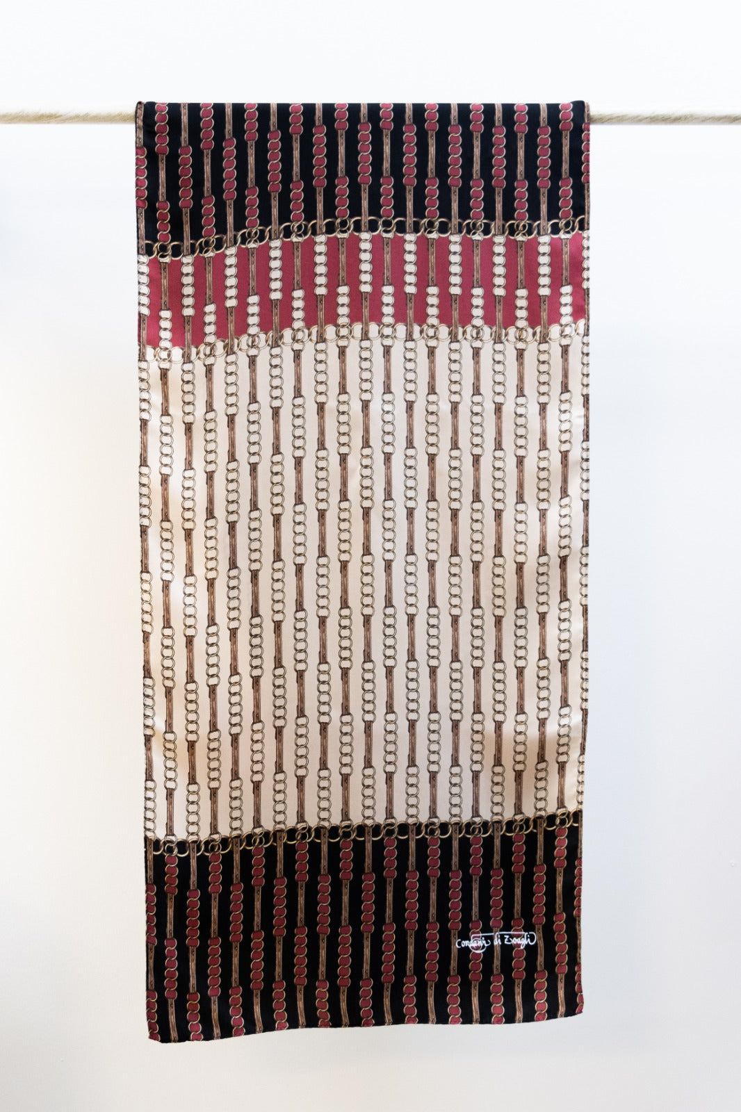 Sciarpa classica in Twill di Pura Seta