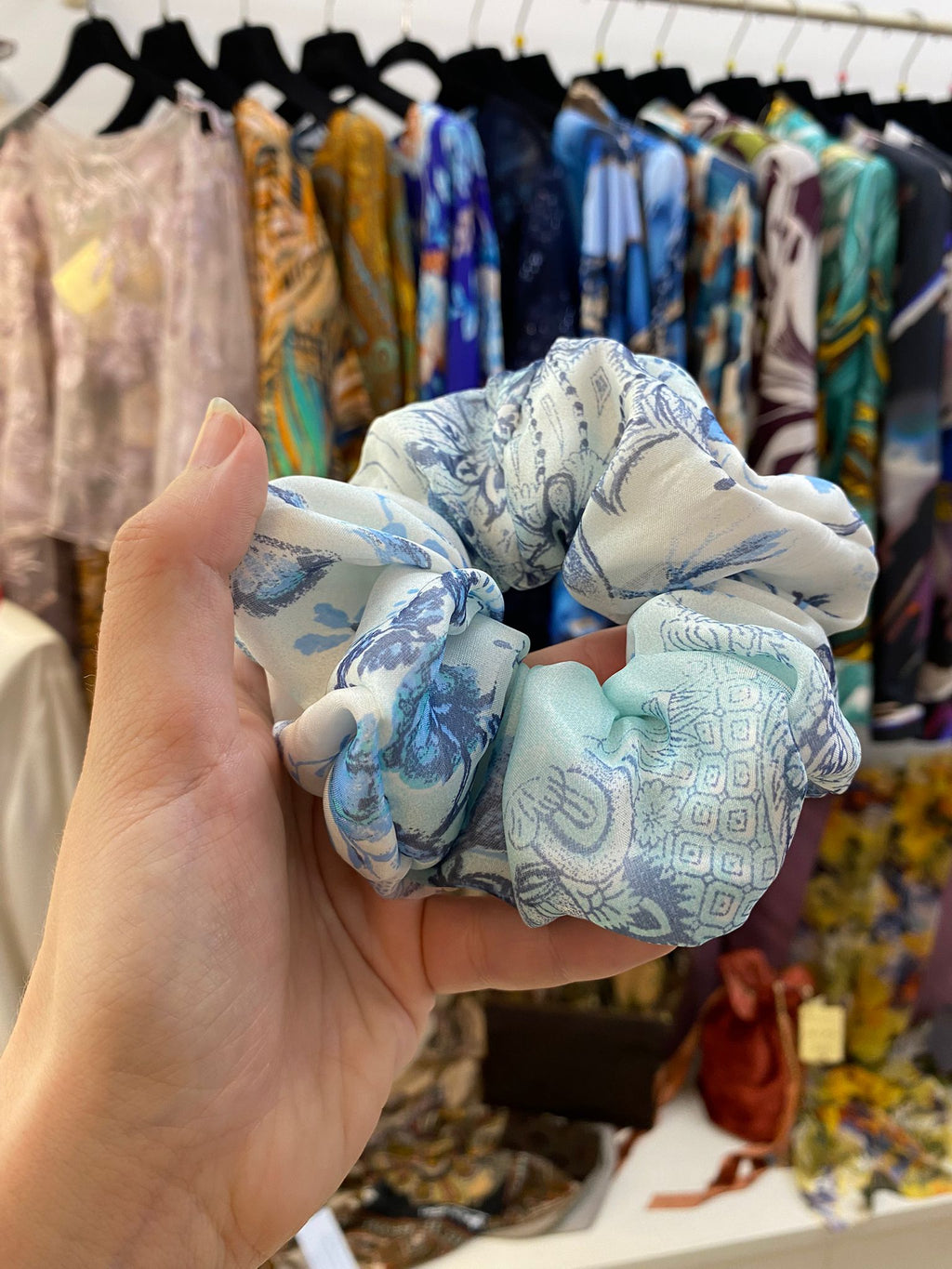 Scrunchies Georgette Pura Seta