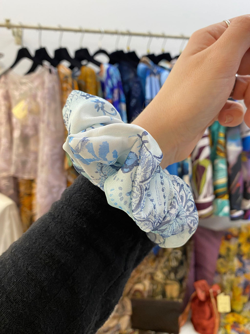 Scrunchies Georgette Pura Seta