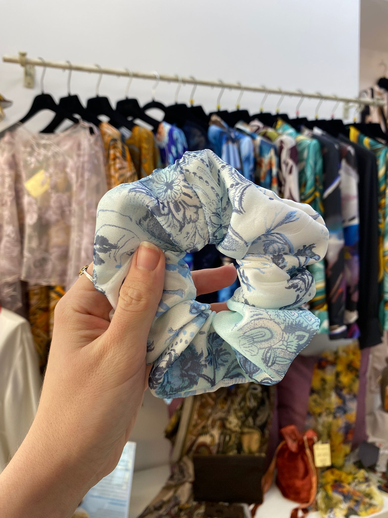 Scrunchies Georgette Pura Seta