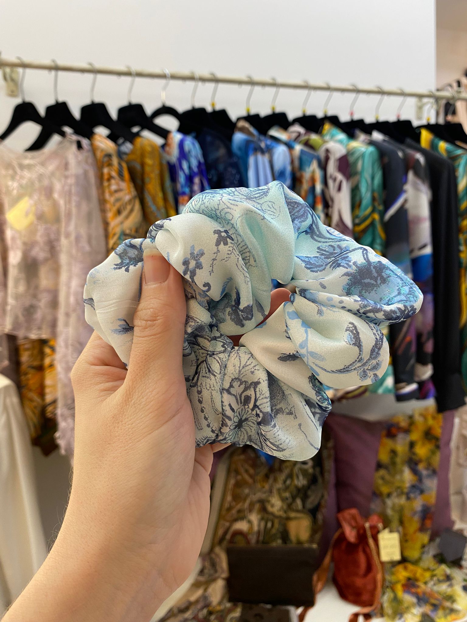 Scrunchies Georgette Pura Seta