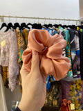 Scrunchies Pura Seta raso cipria