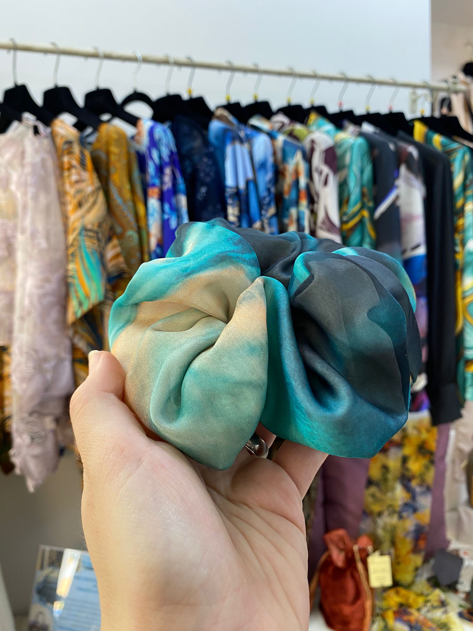 Scrunchies Georgette Pura Seta