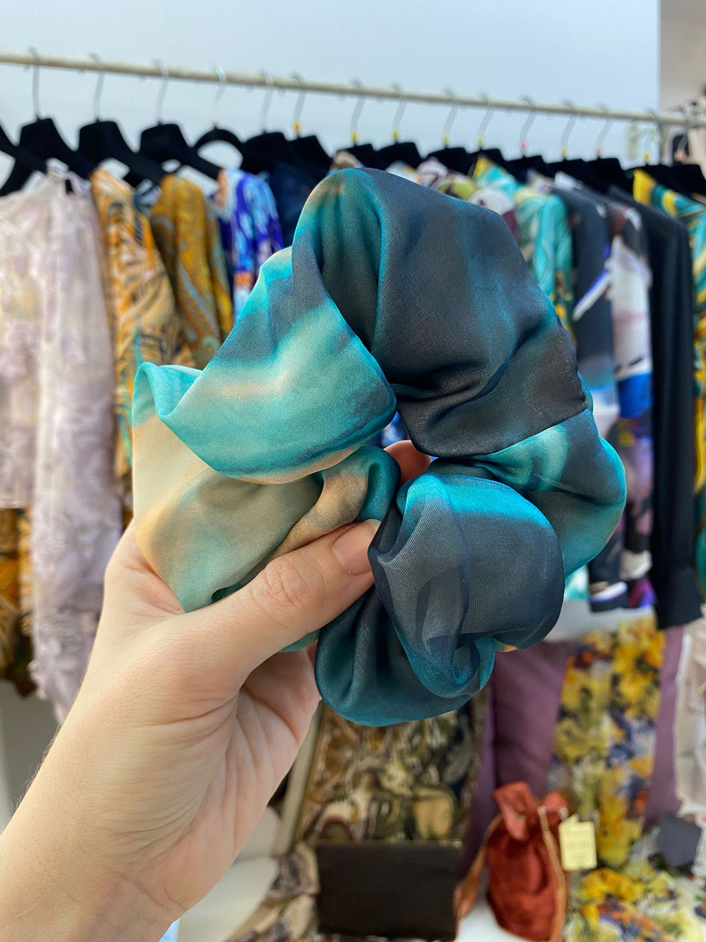 Scrunchies Georgette Pura Seta