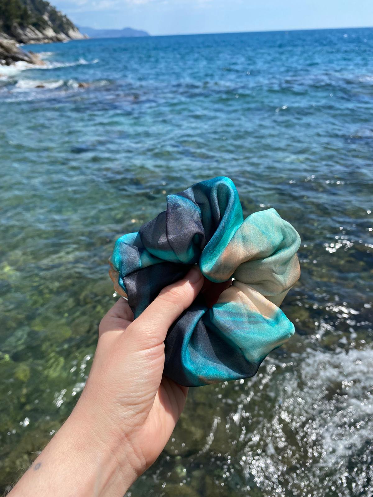 Scrunchies Georgette Pura Seta
