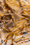 Foulard Classico in Twill di Pura Seta Beige