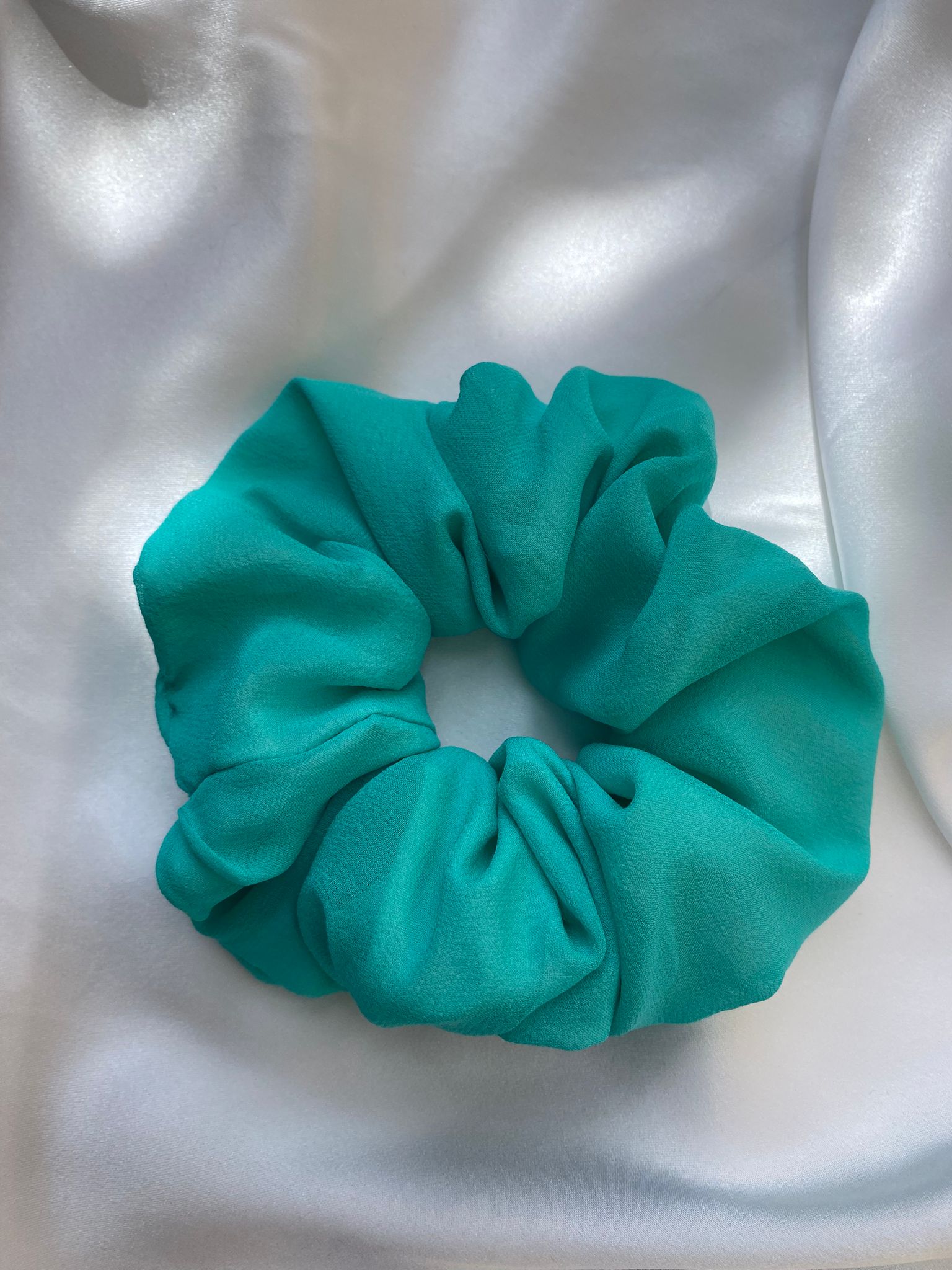 Scrunchies Pura Seta acqua
