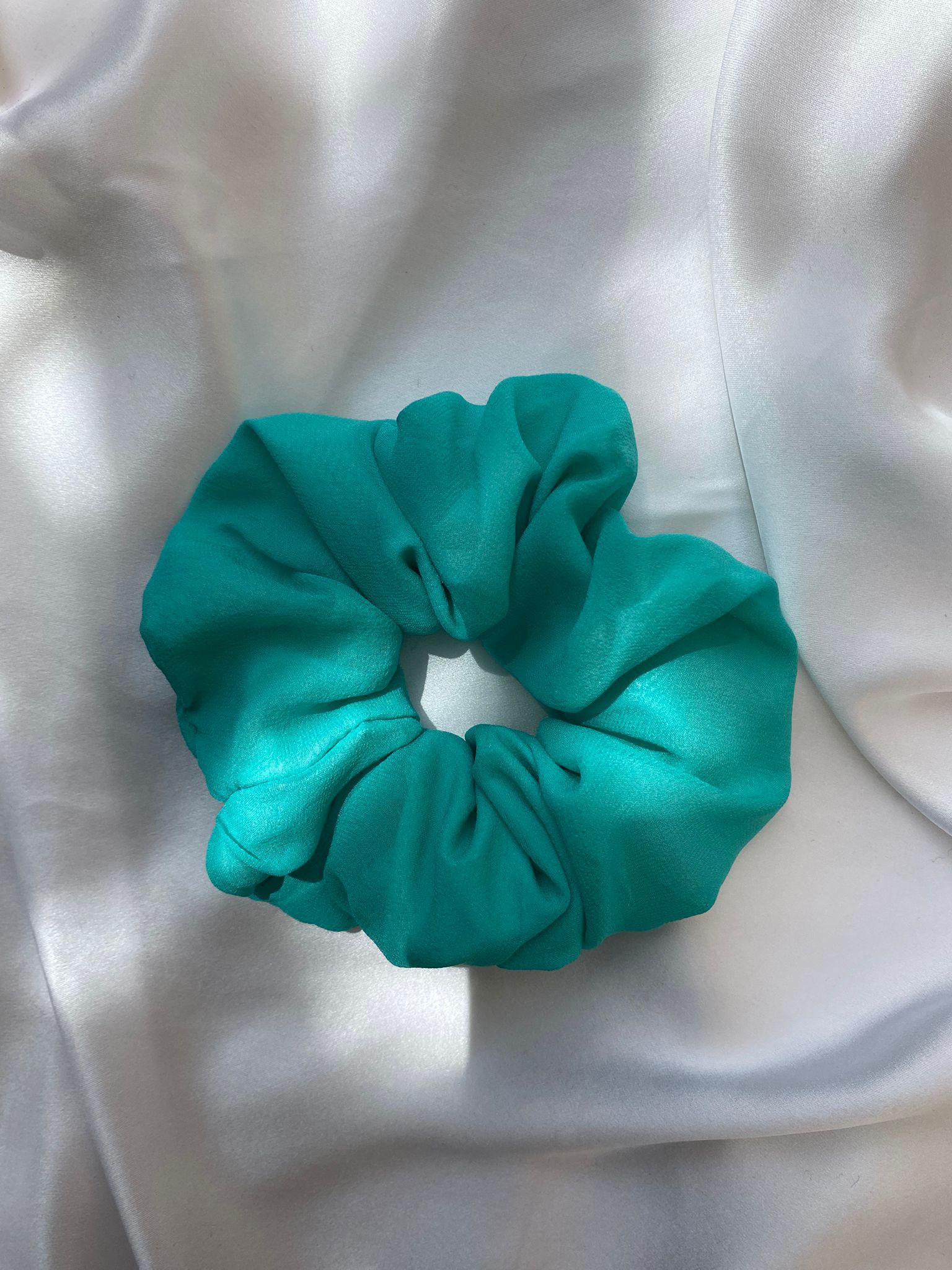 Scrunchies Pura Seta acqua