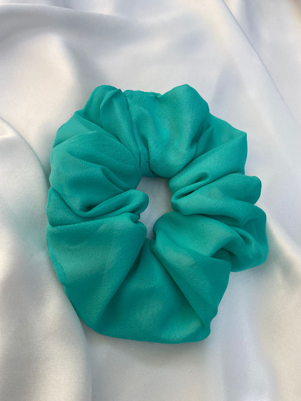 Scrunchies Pura Seta acqua