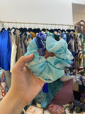 Scrunchies Pura Seta Ghiaccio e Viola