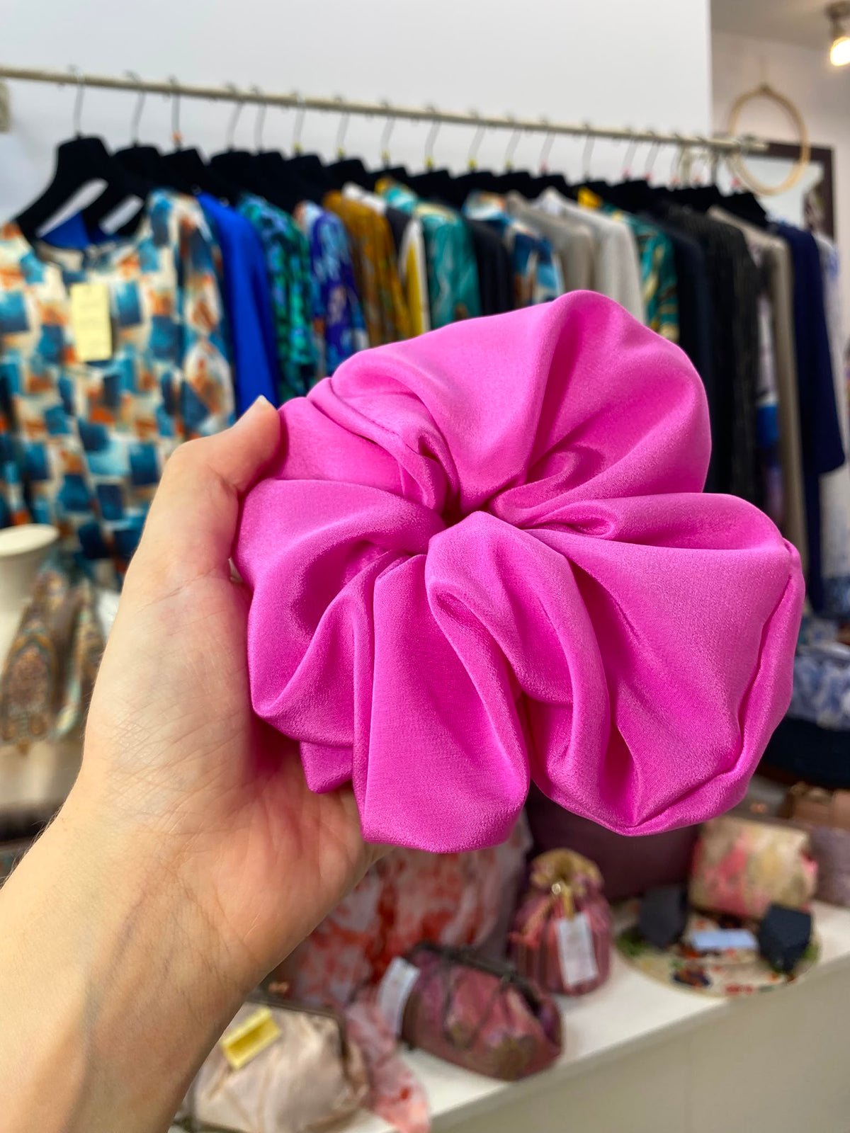 Scrunchies Pura Seta Ciclamino