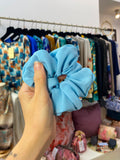 Scrunchies Pura Seta Azzurro cartazzucchero