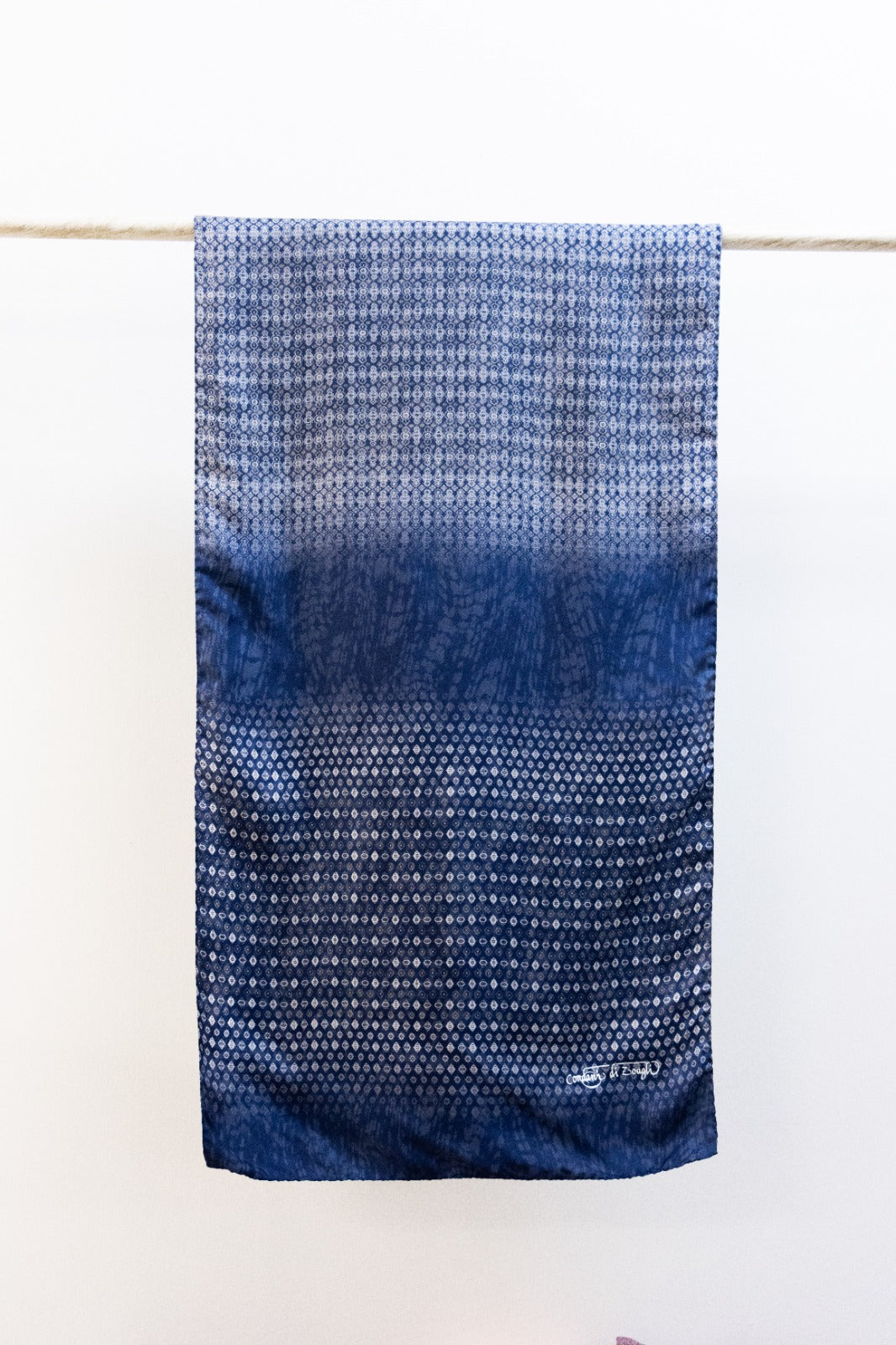 Sciarpa classica in Twill Blu Scuro