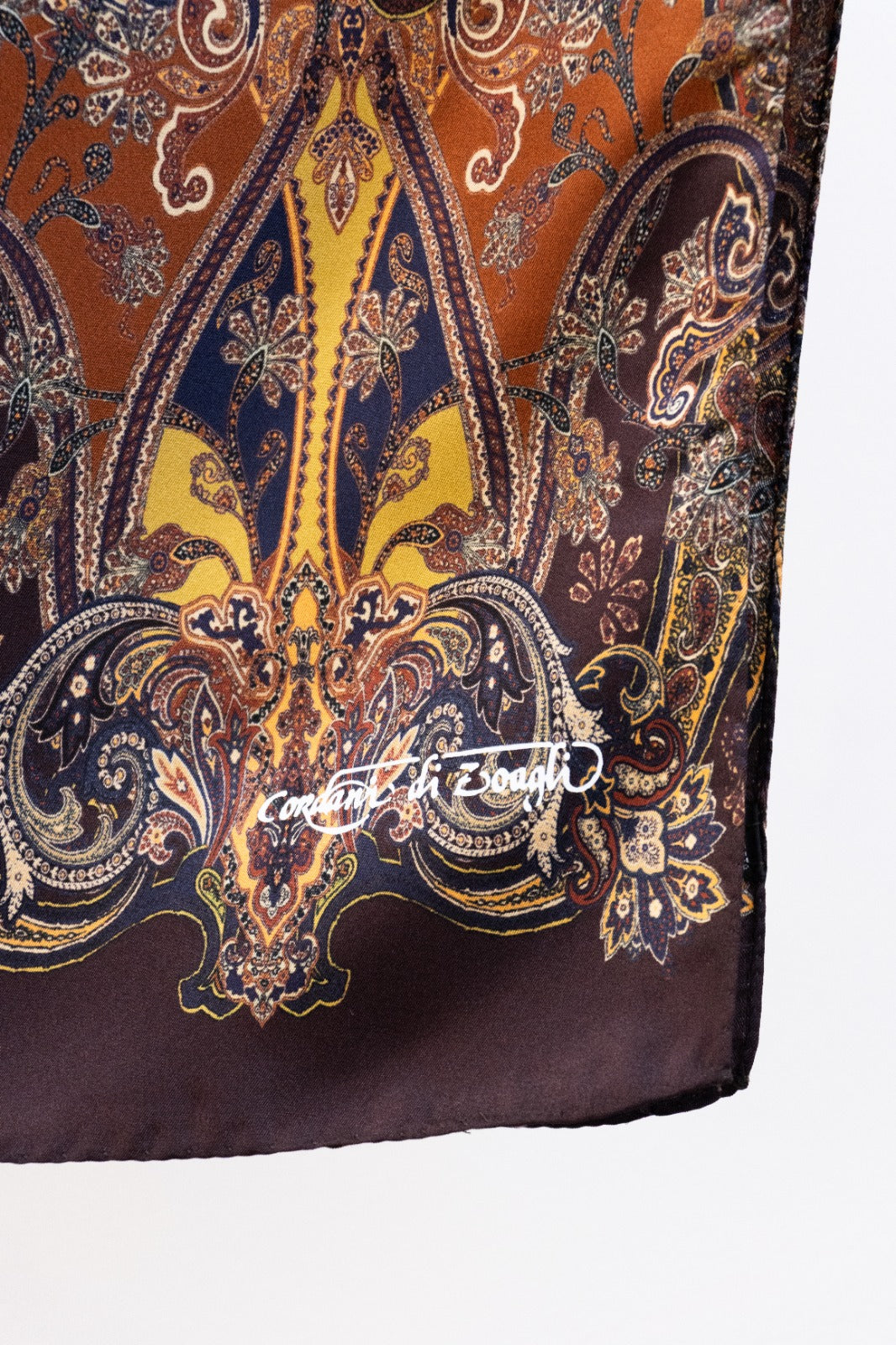 Sciarpa classica in Twill disegno Cachemire Mattone