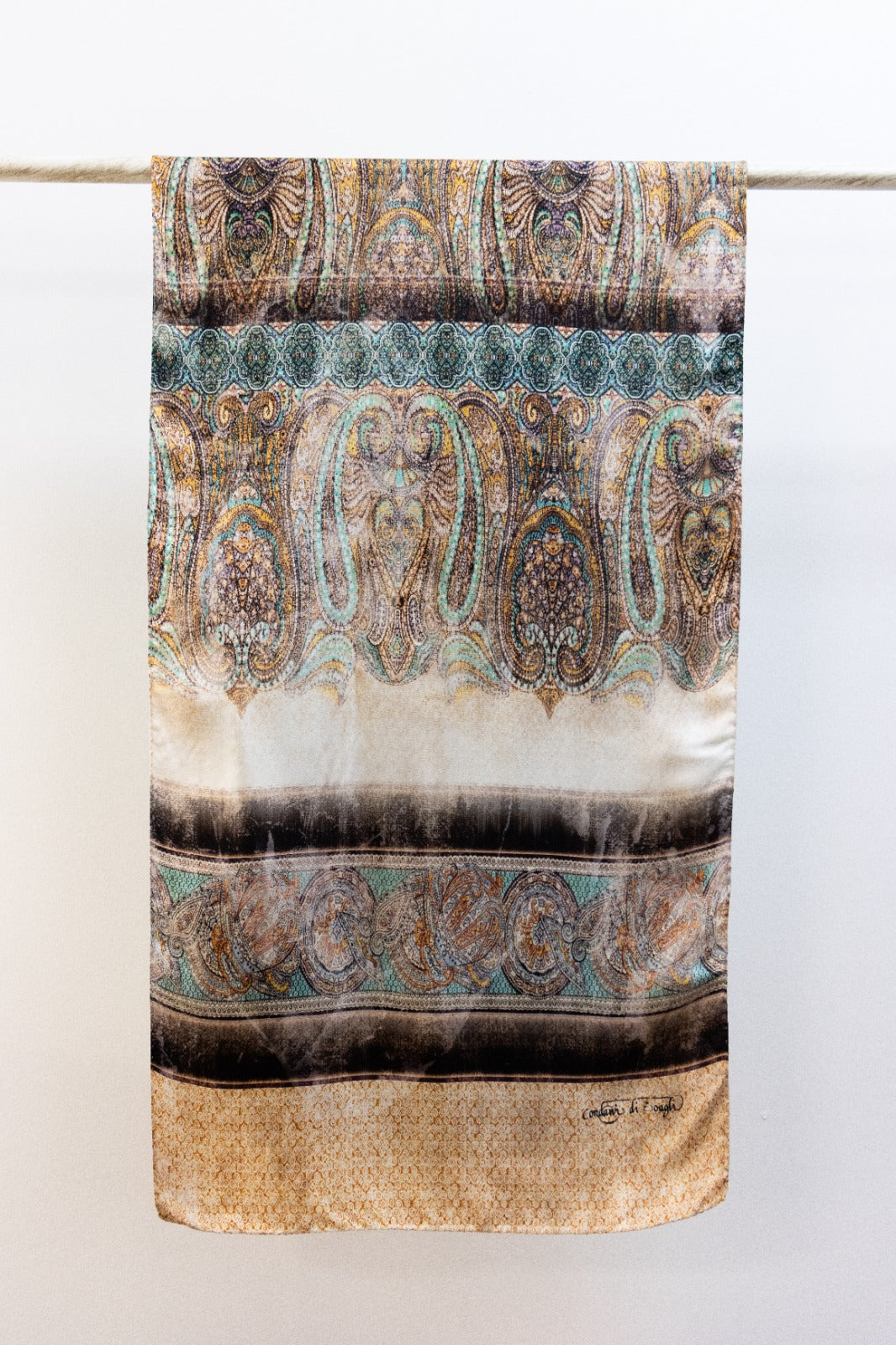 Sciarpa classica in Twill sfumata Albicocca
