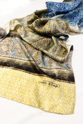 Sciarpa classica in Twill sfumata Verde chiaro