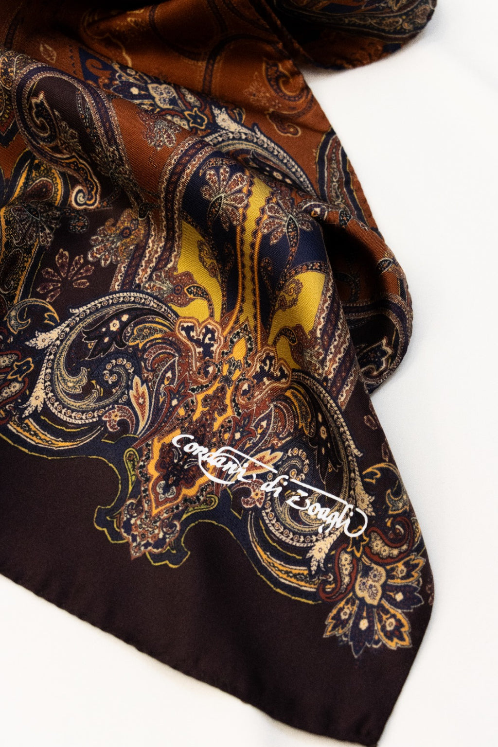 Sciarpa classica in Twill disegno Cachemire Mattone