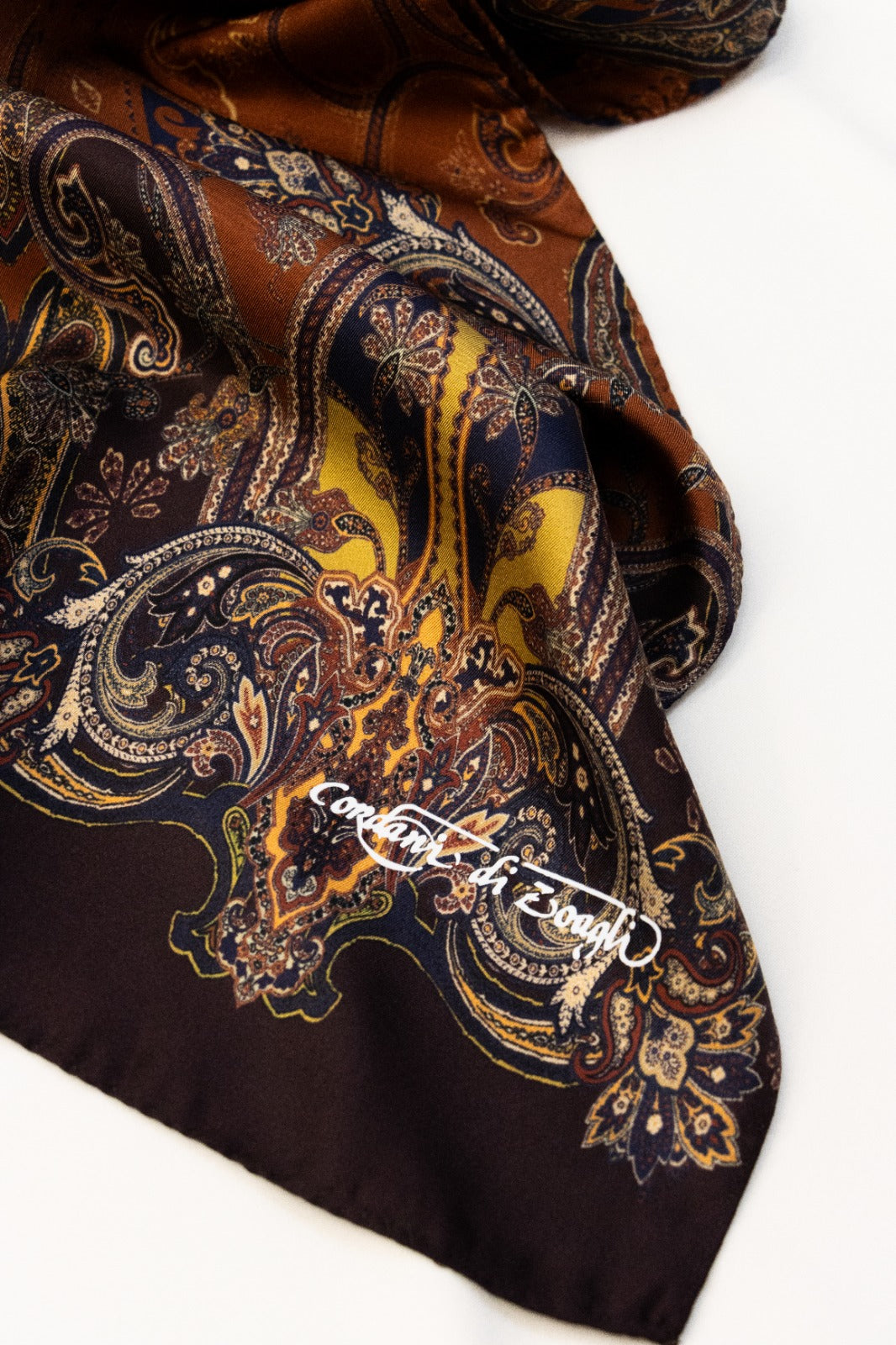 Sciarpa classica in Twill disegno Cachemire Mattone