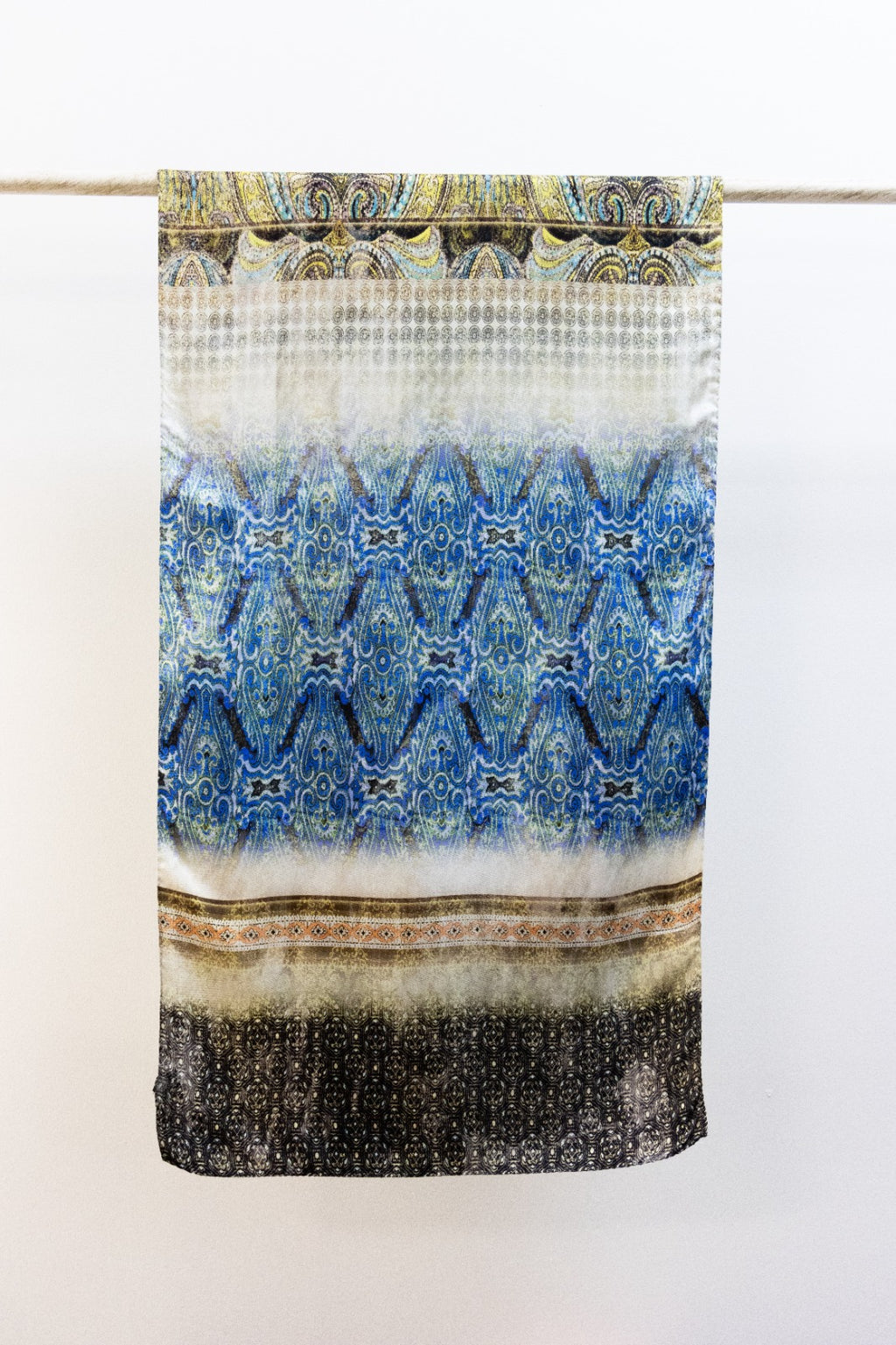 Sciarpa classica in Twill sfumata Verde chiaro