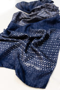 Sciarpa classica in Twill Blu Scuro