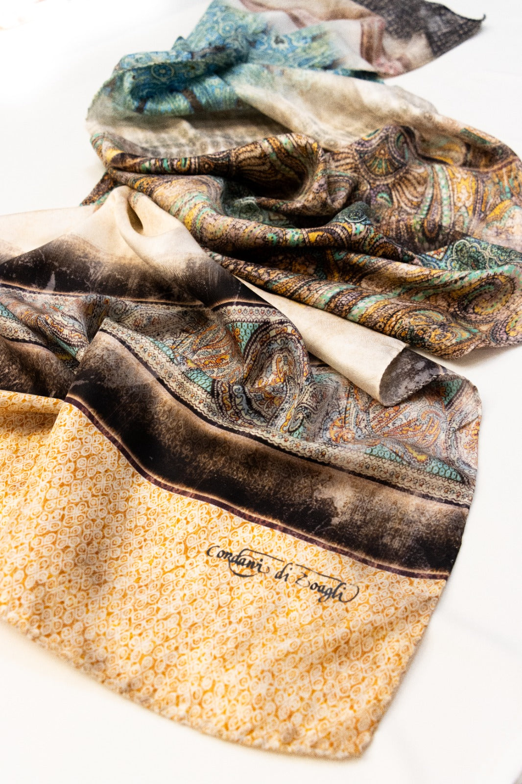 Sciarpa classica in Twill sfumata Albicocca