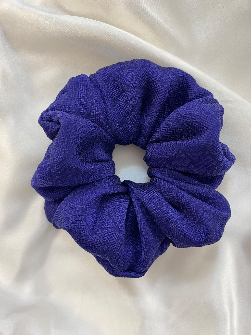 Scrunchies Pura Seta Viola scuro
