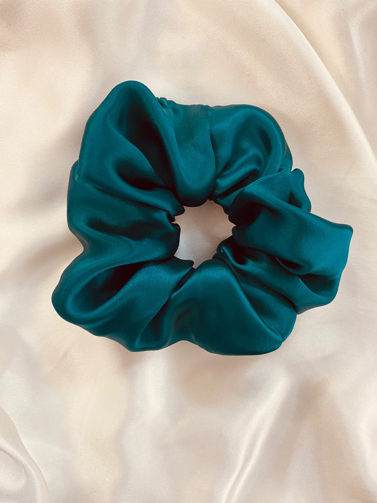 Scrunchies Pura Seta Verde