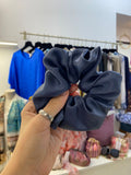 Scrunchies Pura Seta Grigioazzurro