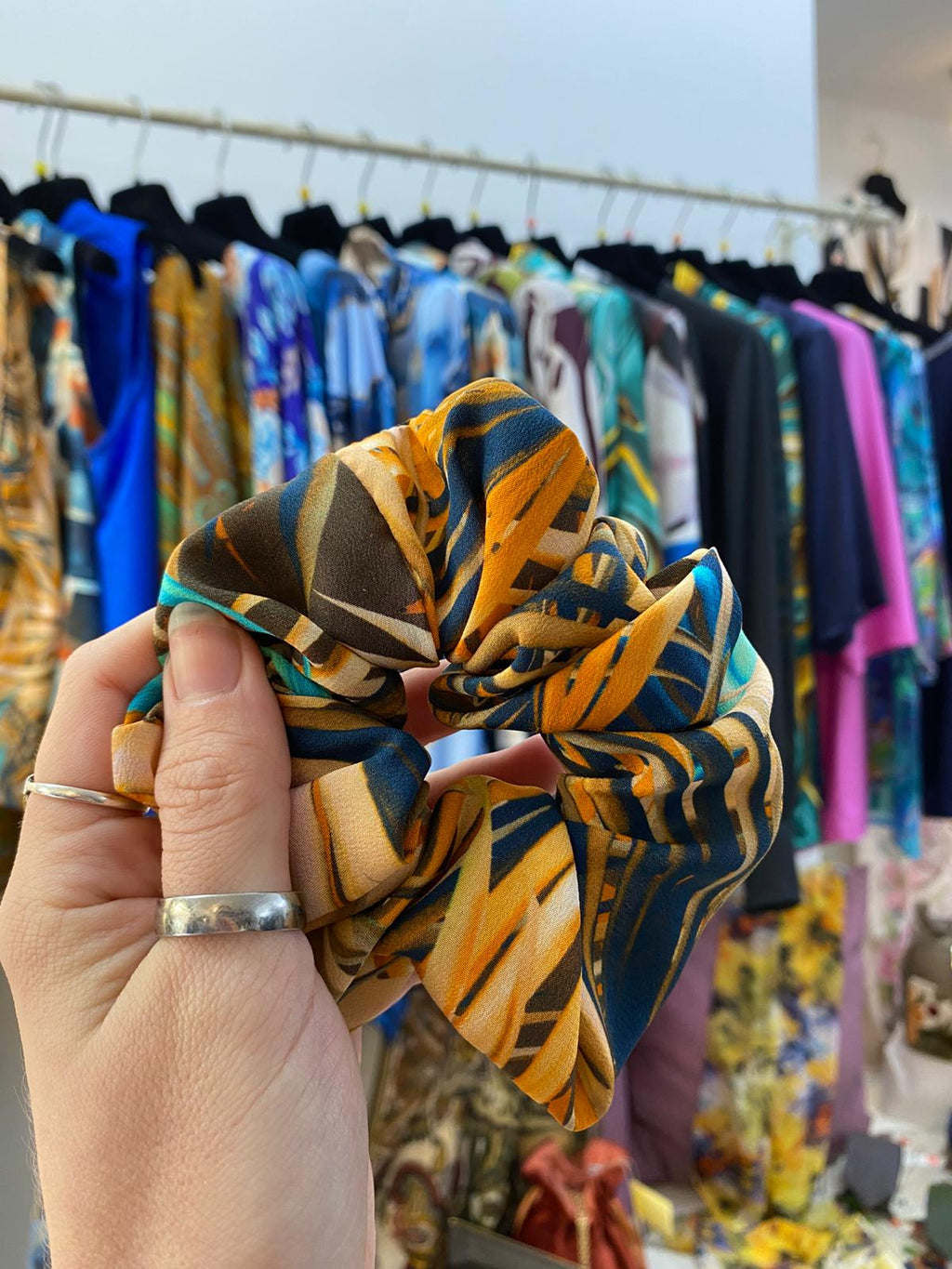 Scrunchies Pura Seta palme