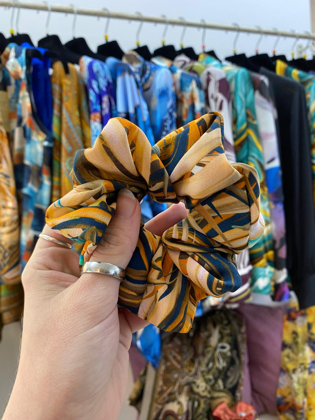 Scrunchies Pura Seta palme